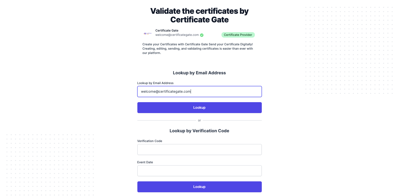 Customer profile user interface